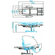Педикюрное кресло SD-3803AS, 2 мотора