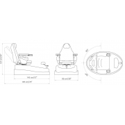 Педикюрное кресло с гидромассажной ванной "PEDI SPA"