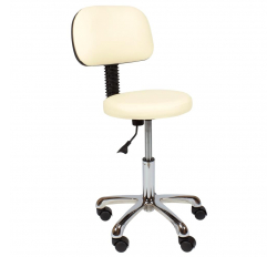 Стул мастера "Астек" низкий со спинкой хром