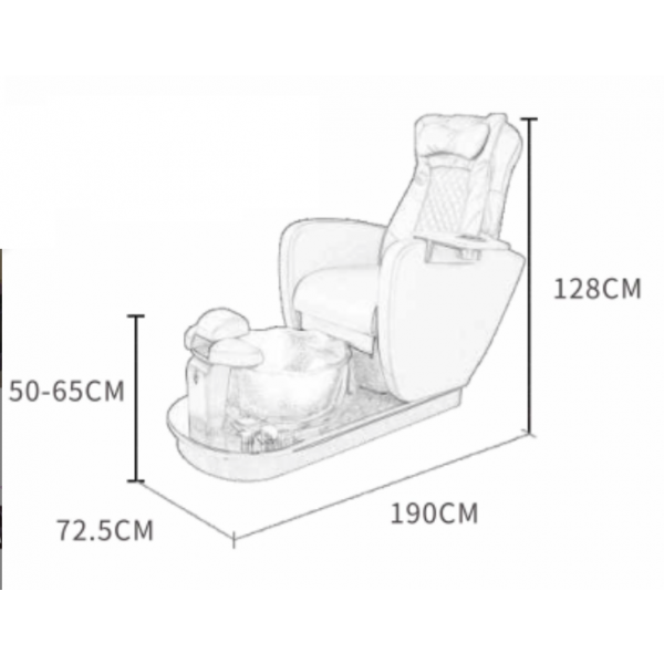 Педикюрное СПА-кресло "HZ-1019"