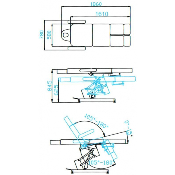 Педикюрное кресло "SD-3706"
