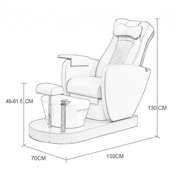 Педикюрное СПА-кресло "HZ-1016D"